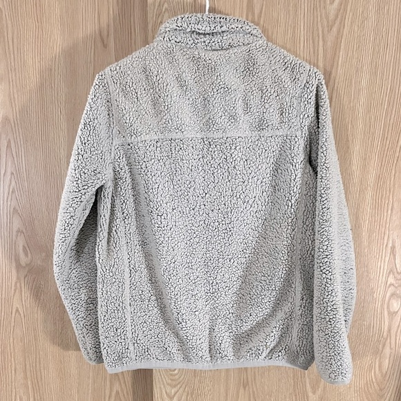 Stillwater Supply Cream Fluffy Fleece Pullover 1/4 Zip Jacket - Picture 2 of 3